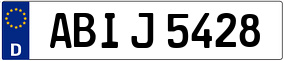 Trailer License Plate